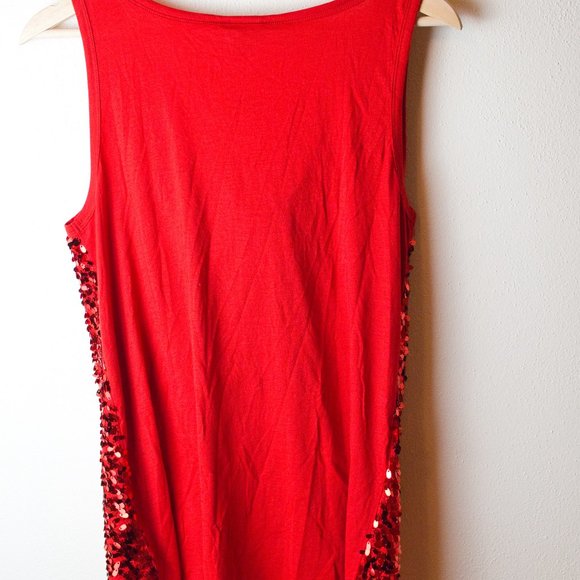 DKNY Red Sequined Top Size S NWT - Picture 6 of 7